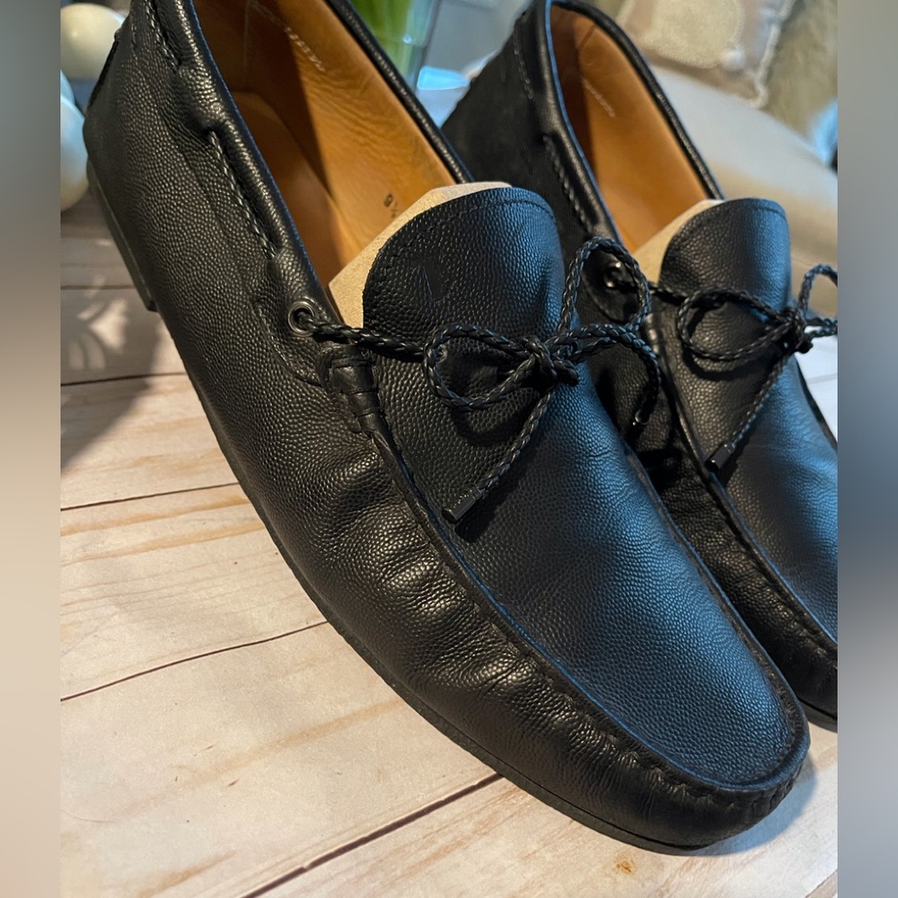 Tod's Mens Pebbled Leather Driving Loafers Size 9.5